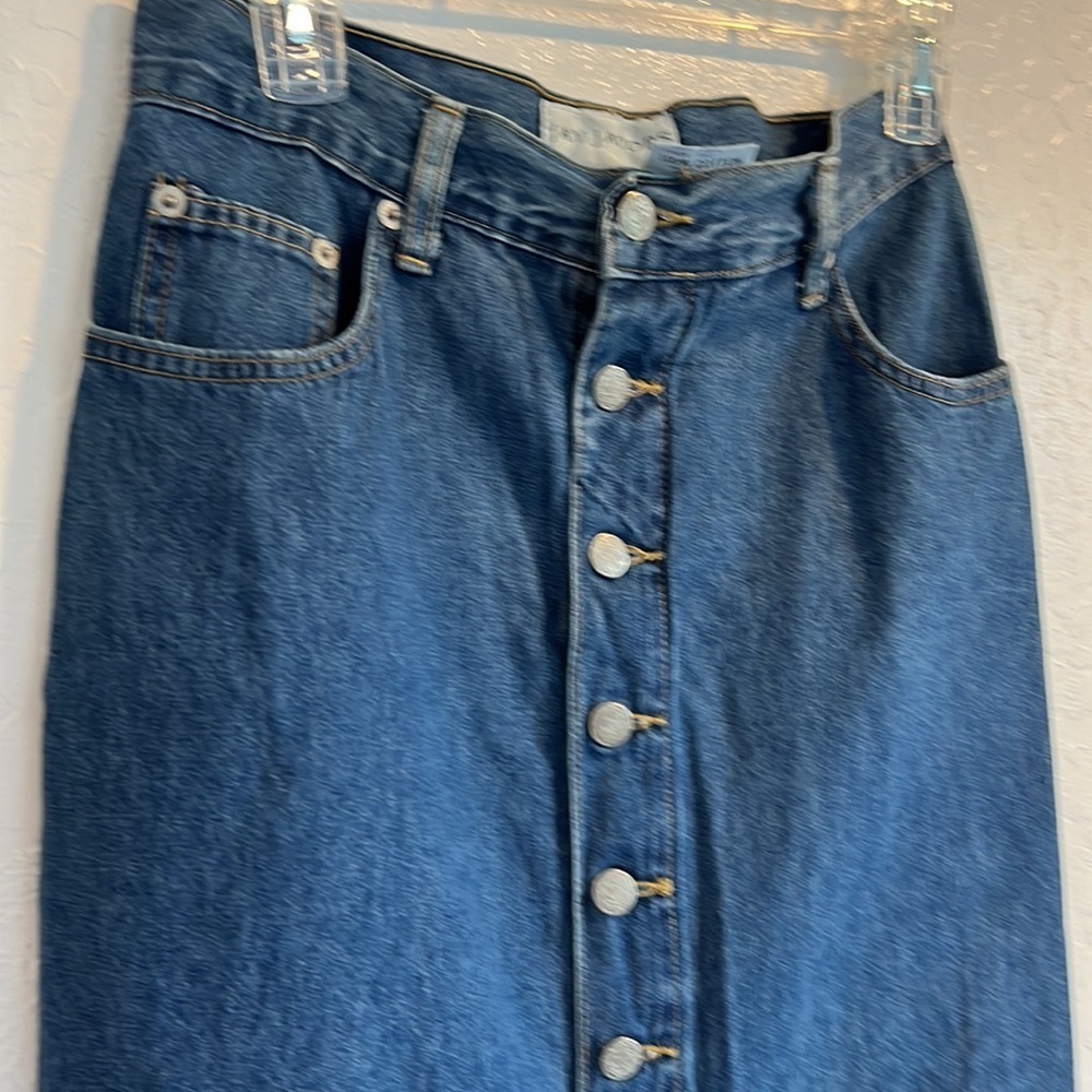 Jay Jacobs Vintage Boho Denim Skirt by Jay Jacobs  Straight Cut Y2K beth Dutton - Picture 10 of 13